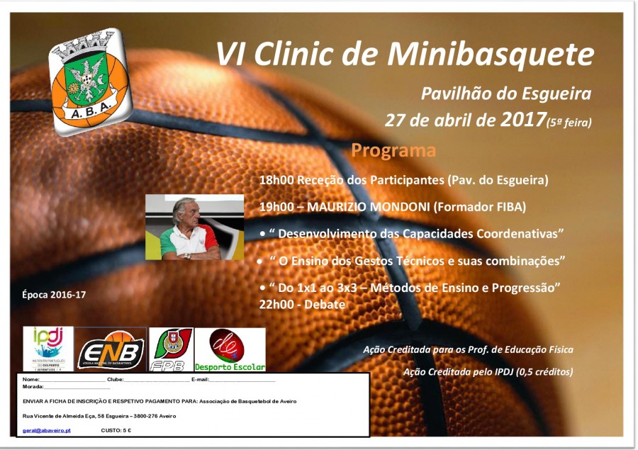 VI Clinic de Minibasquete da ABA
