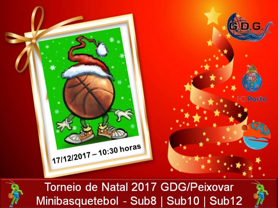 GDG Basquetebol organiza Torneio de Natal 2017 Peixovar - Minibasquetebol